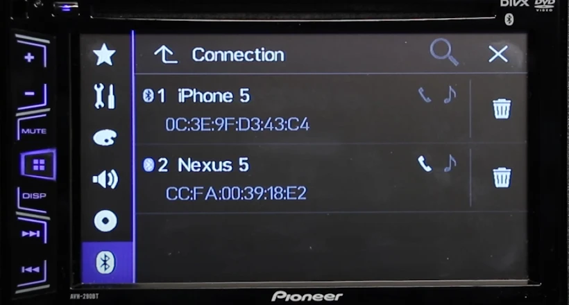 How to Delete Phones Off of Pioneer Bluetooth Radio